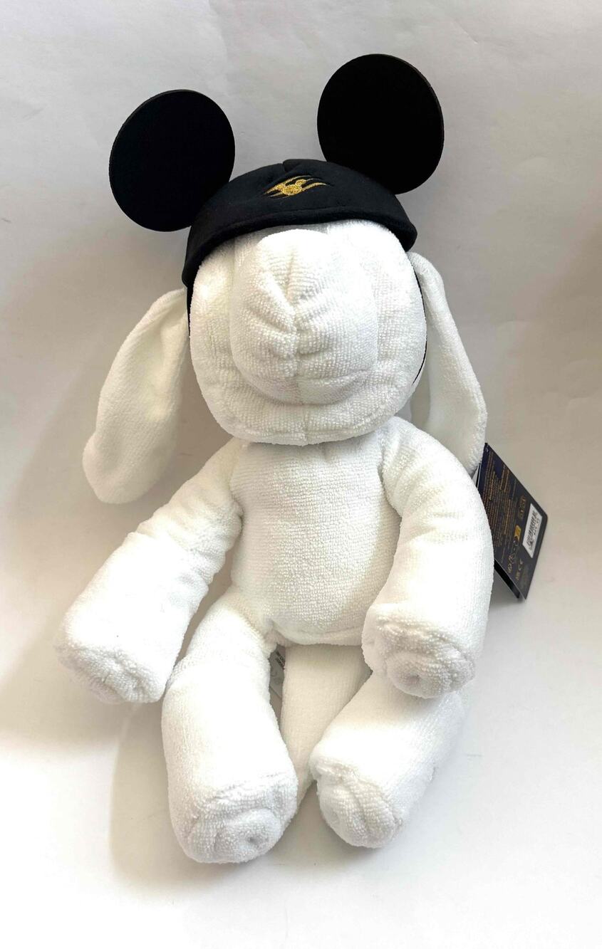 Disney Cruise Line Stuffed Animal Towel Dog Evie Plush White NEW with tags Viral